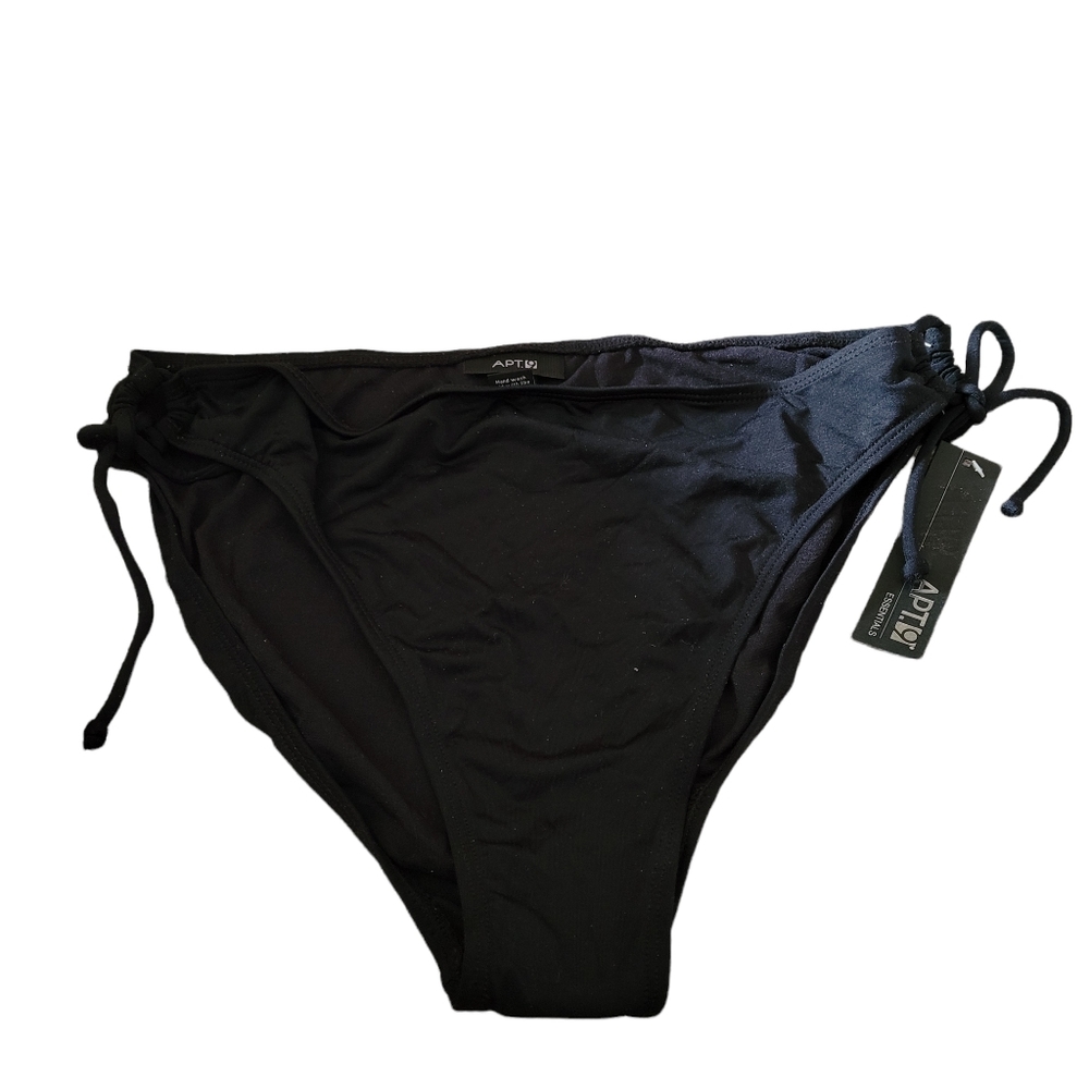 *Sale* NWT Apt 9 Bikini Bottom Size 16 Side Tie Black
